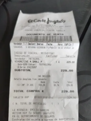 Reloj Garmin Vívomove 4S Negro