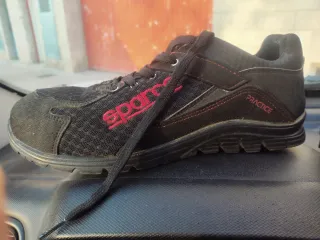 Zapatos de seguridad Sparco practice negros y rojo