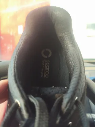 Zapatos de seguridad Sparco practice negros y rojo