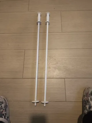 Bastones de esquí blancos 72cm