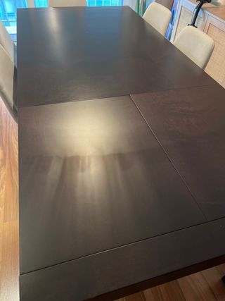 Mesa comedor extensible madera wengué