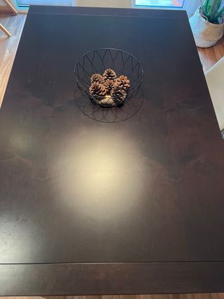 Mesa comedor extensible madera wengué