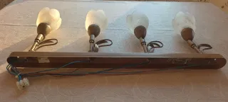 Lámpara de techo tulipas doradas