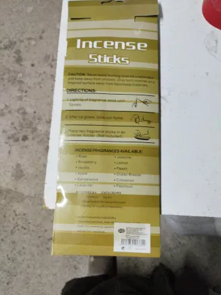 60pc varitas Incienso Sándalo