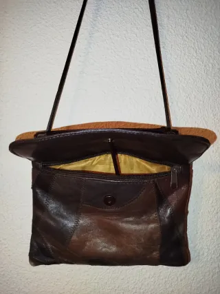 Bolso de piel patchwork