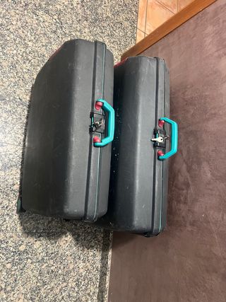 Juego 2 Maletas Samsonite Negras y Turquesa