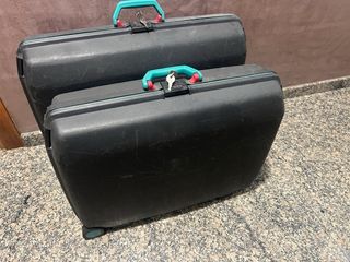 Juego 2 Maletas Samsonite Negras y Turquesa