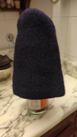 Berretto in lana blu