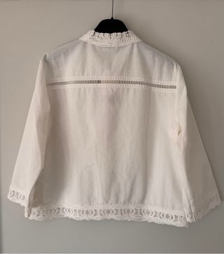 Camisa de algodón con crochet