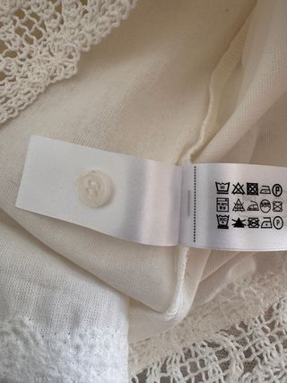 Camisa de algodón con crochet