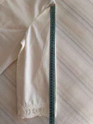 Camisa de algodón con crochet