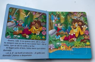Cuento. El león y el ratón. Colección puzzle fabul