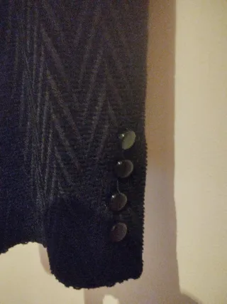 Chaqueta vintage negra talla 46