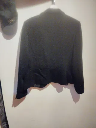 Chaqueta vintage negra talla 46