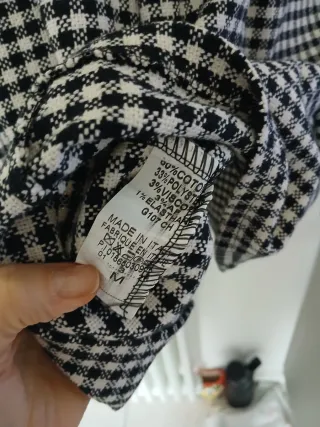 Abito a quadri nero e bianco