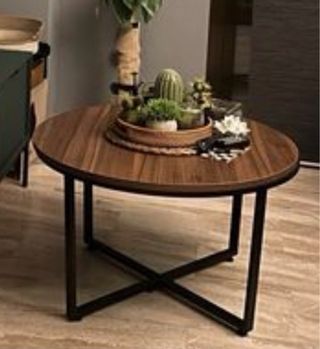 Mesa de centro madera y metal