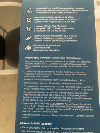 Tocadiscos Retro Bluetooth USB MAGINON