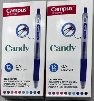 2 Scatole di Penne Campus Candy Gel Ink