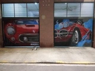 Cierre persiana graffiti taller mecánico