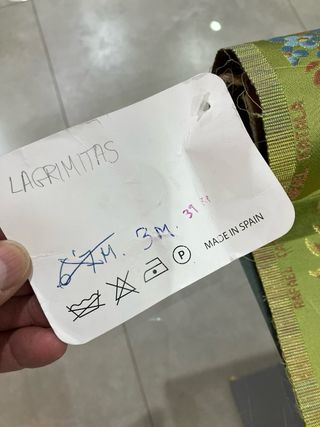 Estrecho Seda Rafael Catala Verde Lagrimitas