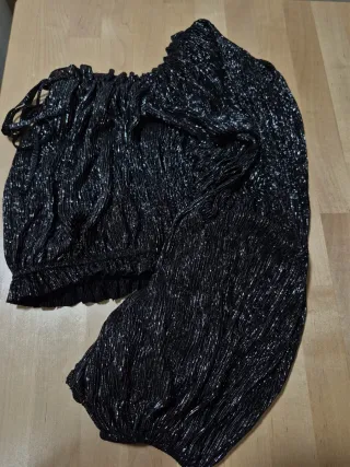 Top brillante manga larga