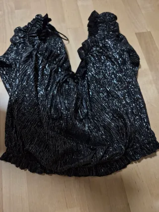 Top brillante manga larga