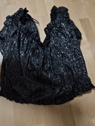 Top brillante manga larga