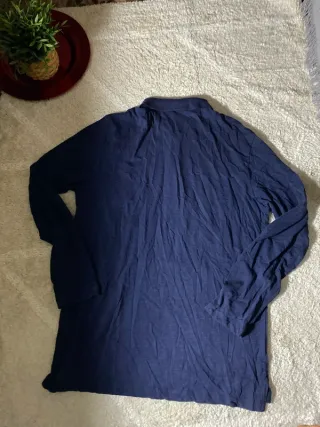 Polo manga larga Desigual azul