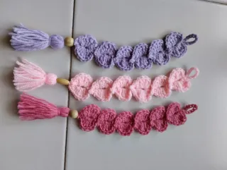 Segnalibro uncinetto cuoricini