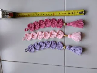 Segnalibro uncinetto cuoricini