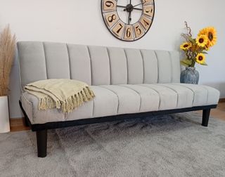 Sofá Cama Cali-SD Gris. Cómodo. Práctico. ¡OFERTA!
