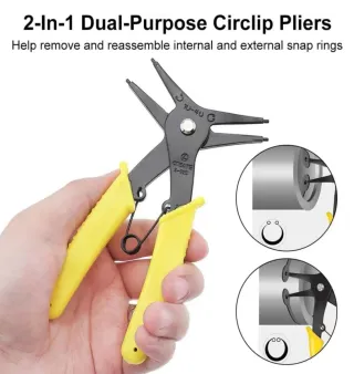 Alicate para circlips internos y externos