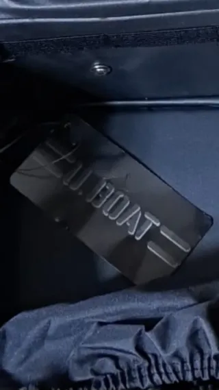 Beauty case U. BOAT blu, senza maniglia