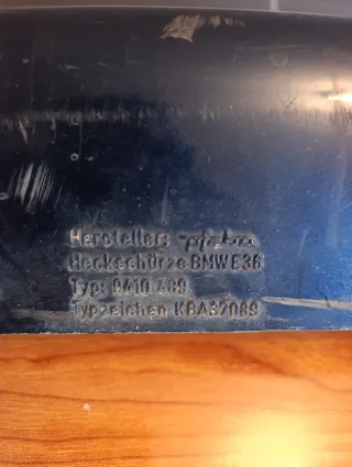 Añadido Paragolpes trasero BMW E36