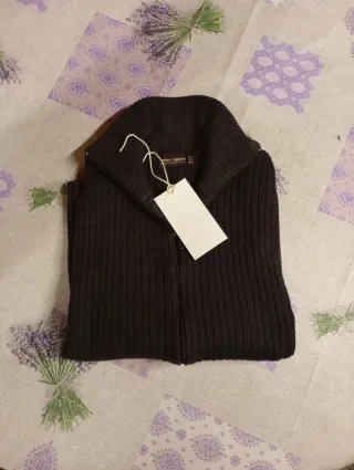 Chaqueta Zara Hombre Negra Cremallera