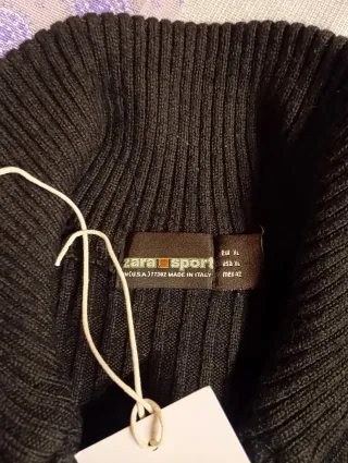 Chaqueta Zara Hombre Negra Cremallera