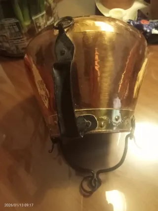 Caldero antiguo bronce sin estrenar