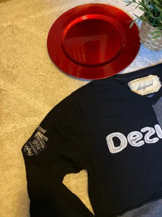 Camiseta Desigual manga larga patchwork