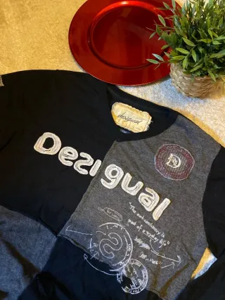 Camiseta Desigual manga larga patchwork
