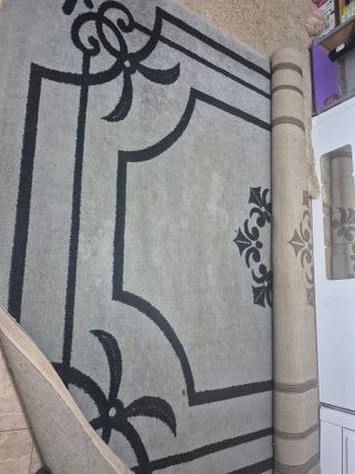 4 Alfombras grises de poliéster