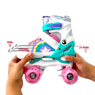 Patines de 4 ruedas para niños Glitter