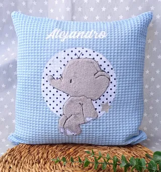 Funda de cojín personalizado elefante