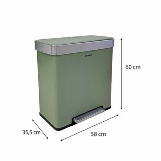 Cubo de basura CatterHouse Planeta 60 L Verde Oliva
