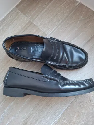 Mocasines de piel marrones oscuros