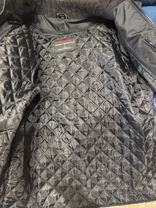 Giubbotto moto invernale nero