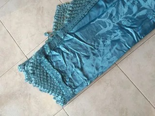 Copriletto Argotex azzurro elegante