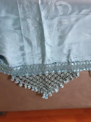 Copriletto Argotex azzurro elegante