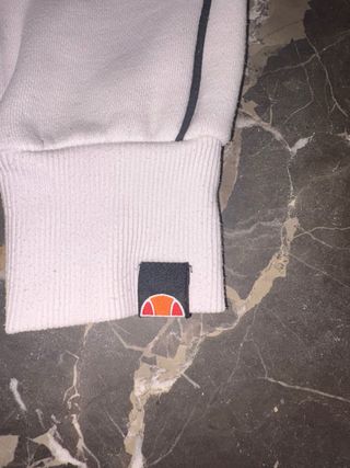 Sudadera con capucha Ellesse blanca vintage