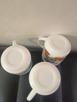 Tazas vintage infantiles Arcopal - Perros Salchich