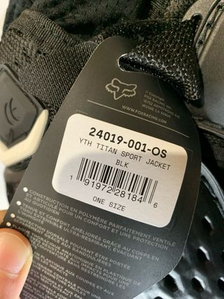 Peto Fox Titan Sport Infantil Protección Moto/MTB